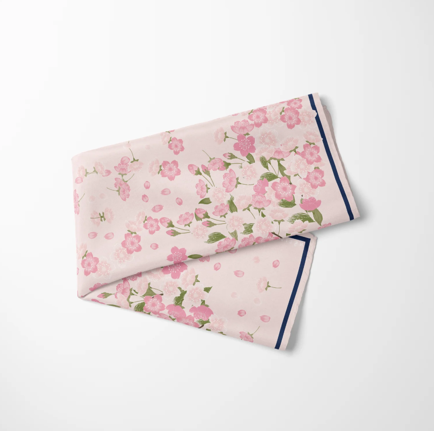 8 Maison Sakura Pink Twill İpek Pareo
