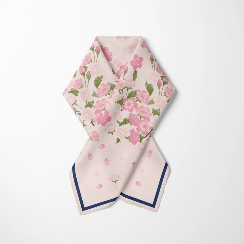 8 Maison Sakura Pink Twill İpek Pareo