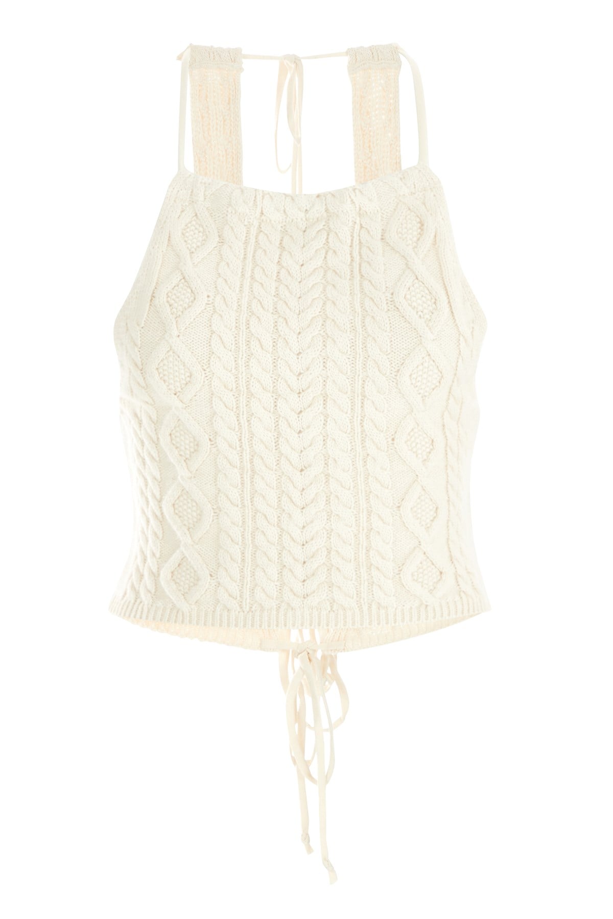 Bej Örme Crop Top LMH21125
