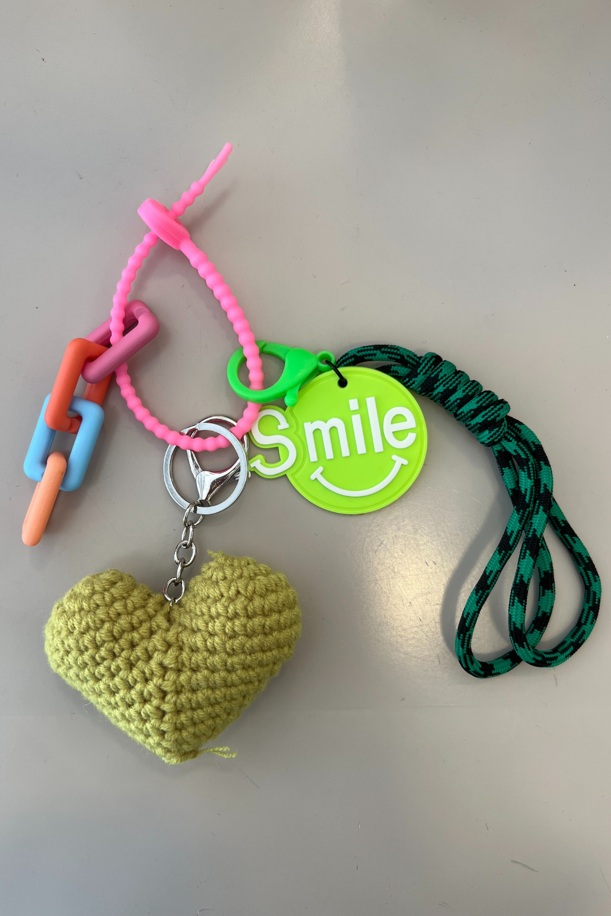 Çanta Charm Kalp Smile 01
