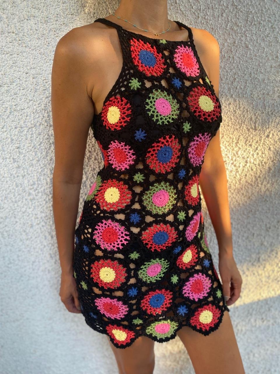 Chalicca Renkli Örgü Elbise