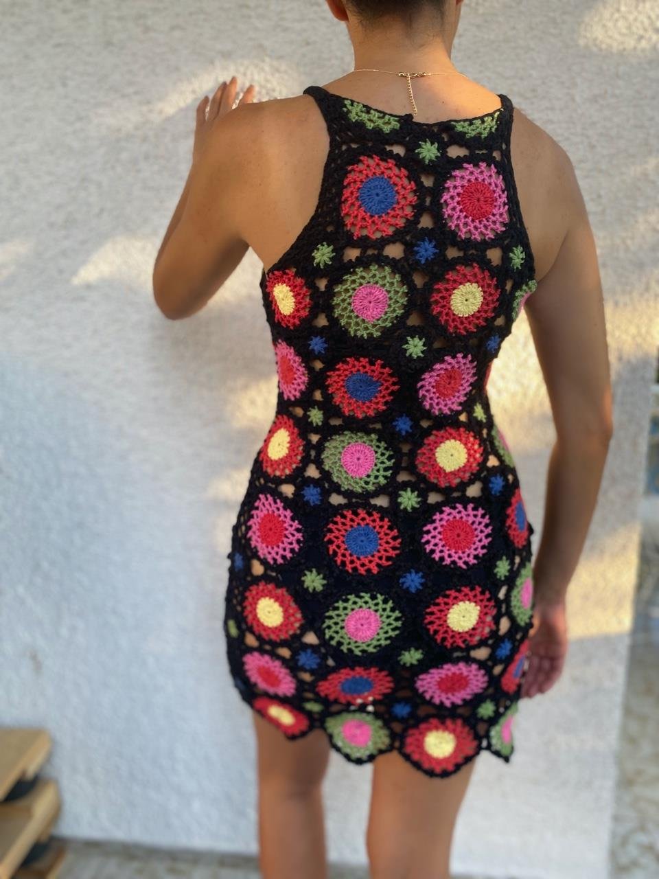 Chalicca Renkli Örgü Elbise