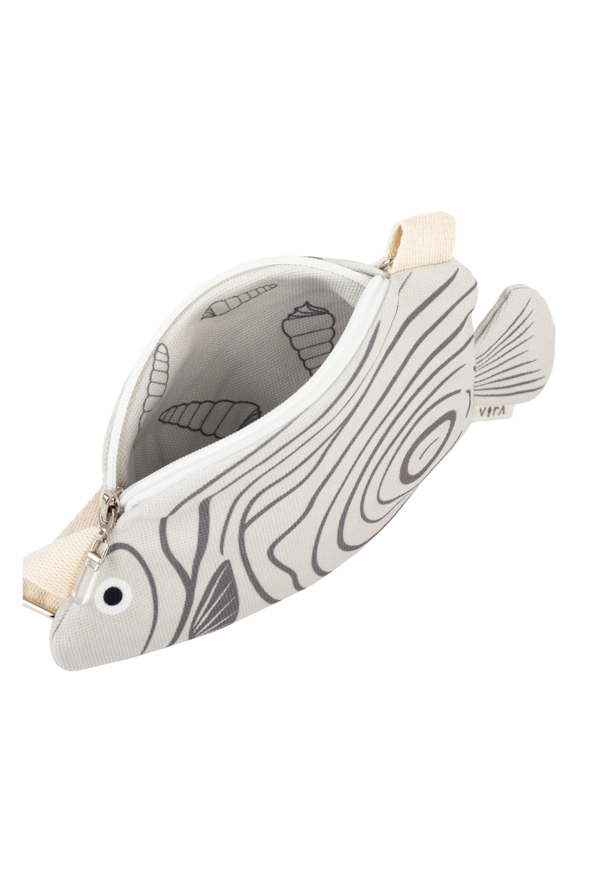 Design Vira Bej Emperor Angelfish Çanta