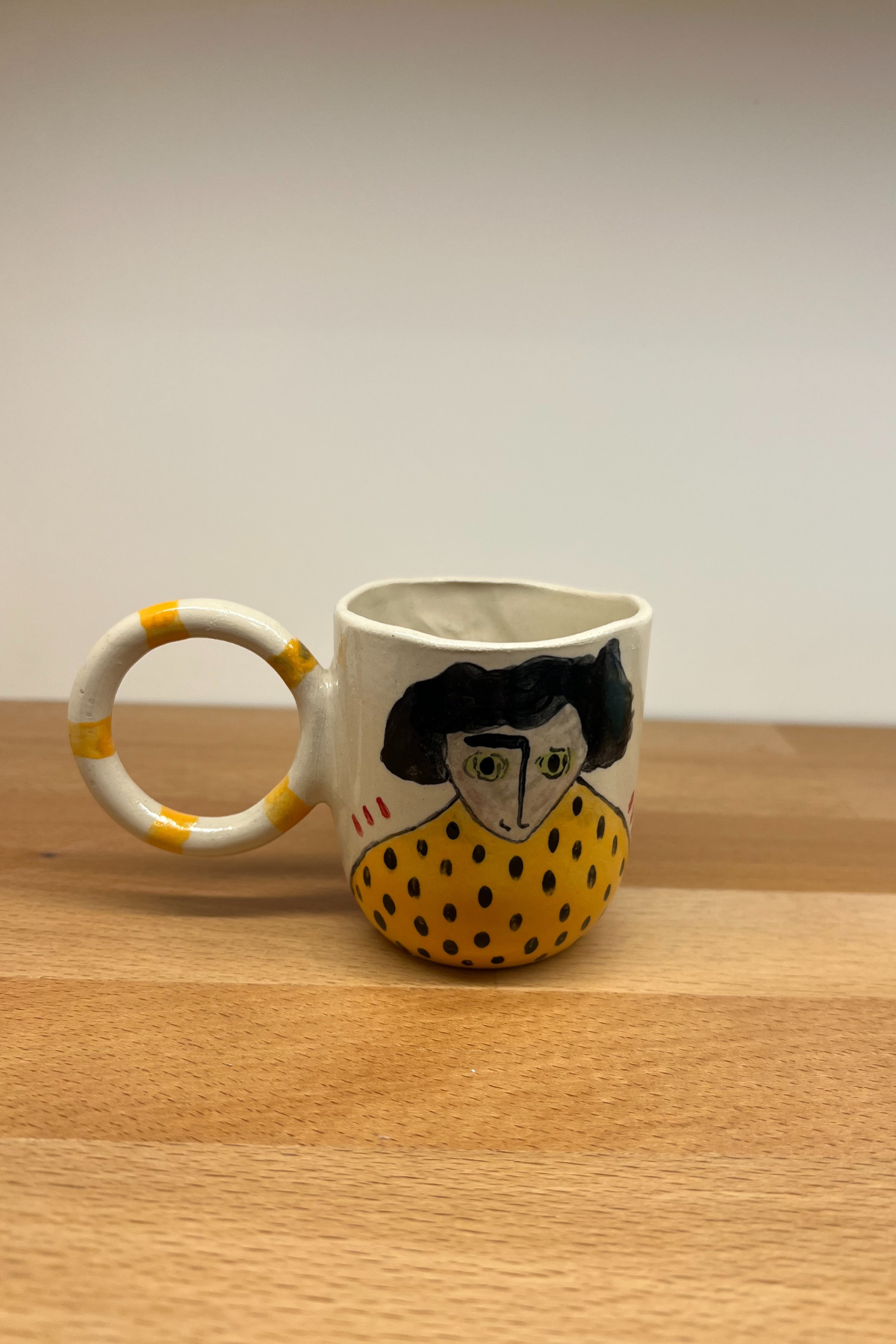 Didem Ekal Küçük Stoneware Seramik Sarı Bardak 
