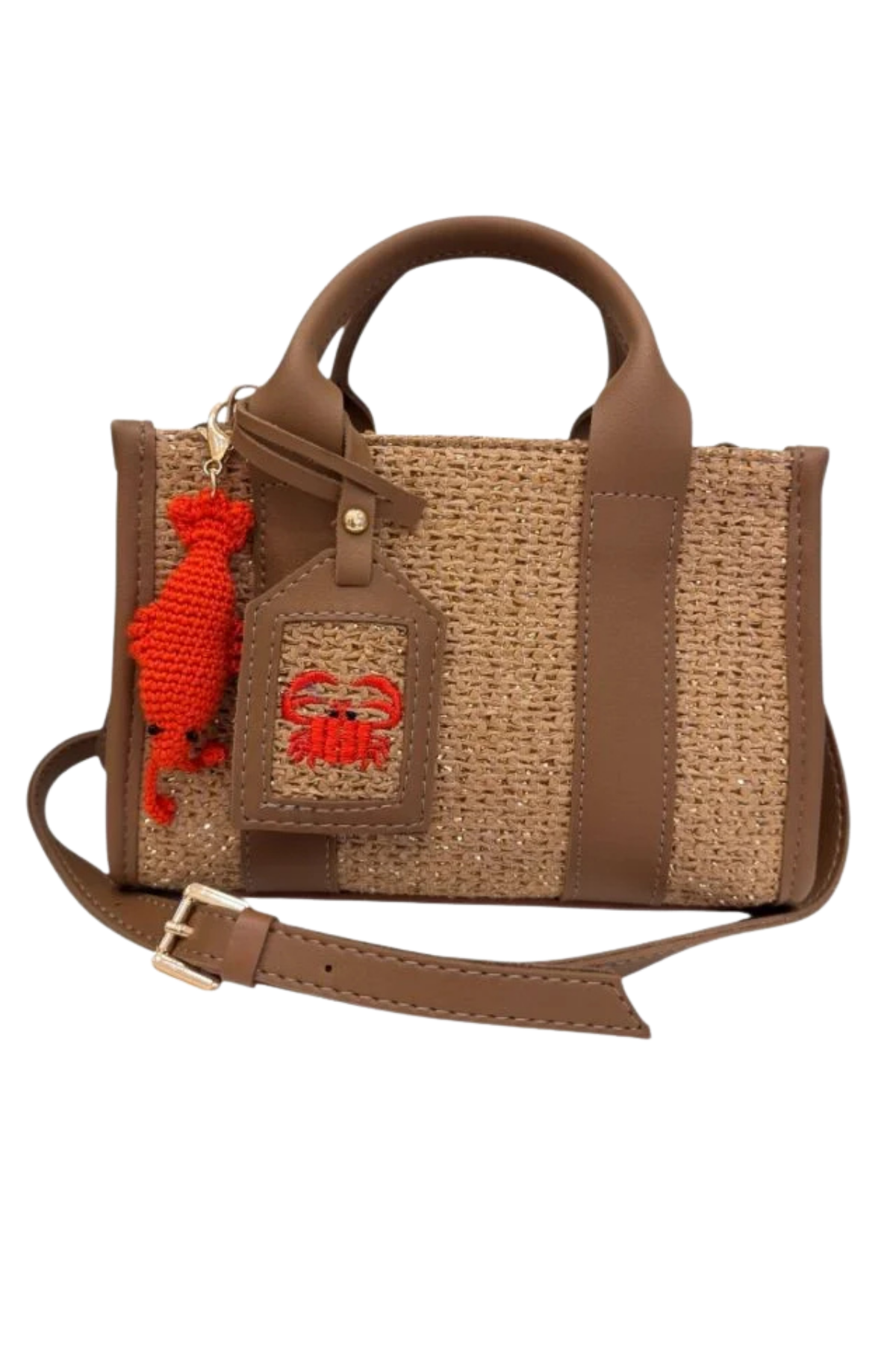 Eynaco City Bag Mini Hasır Taba