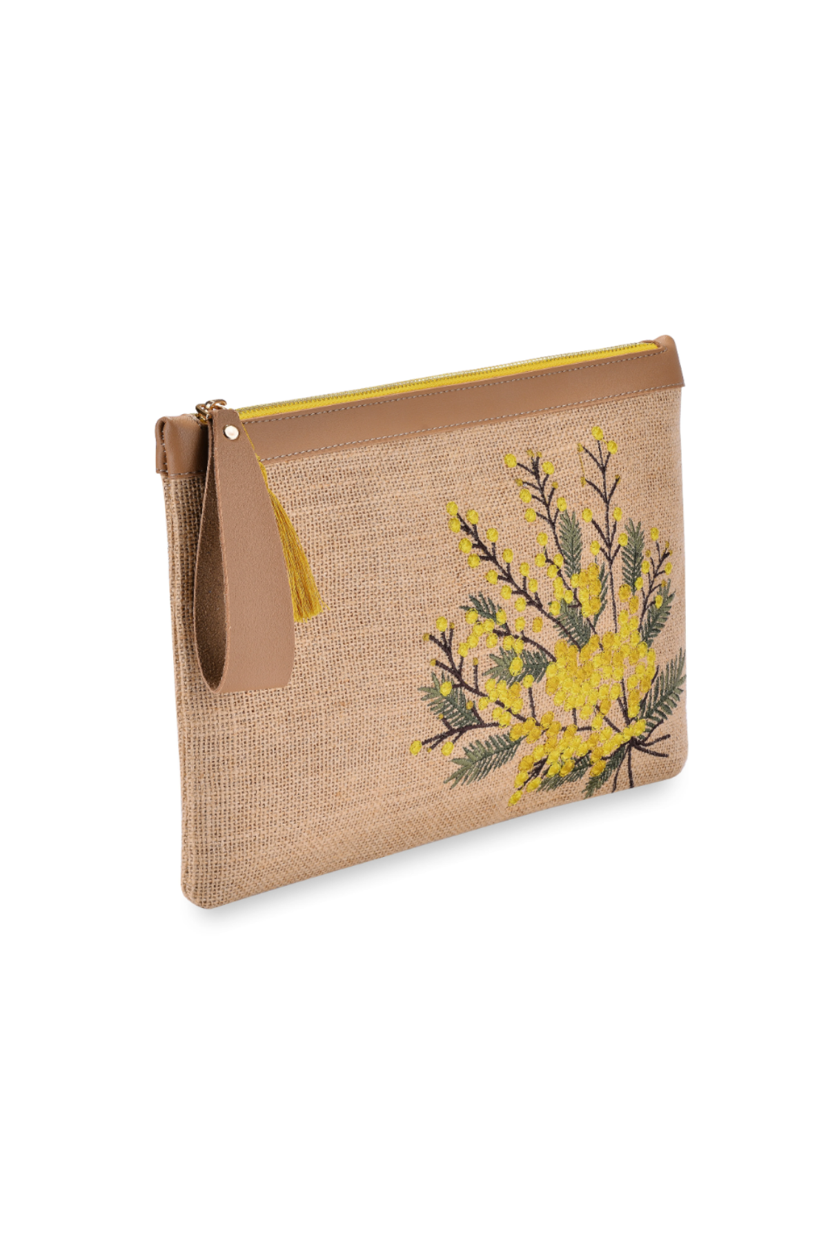 Eynaco Mimosa Yellow Clutch Çanta - EYN041