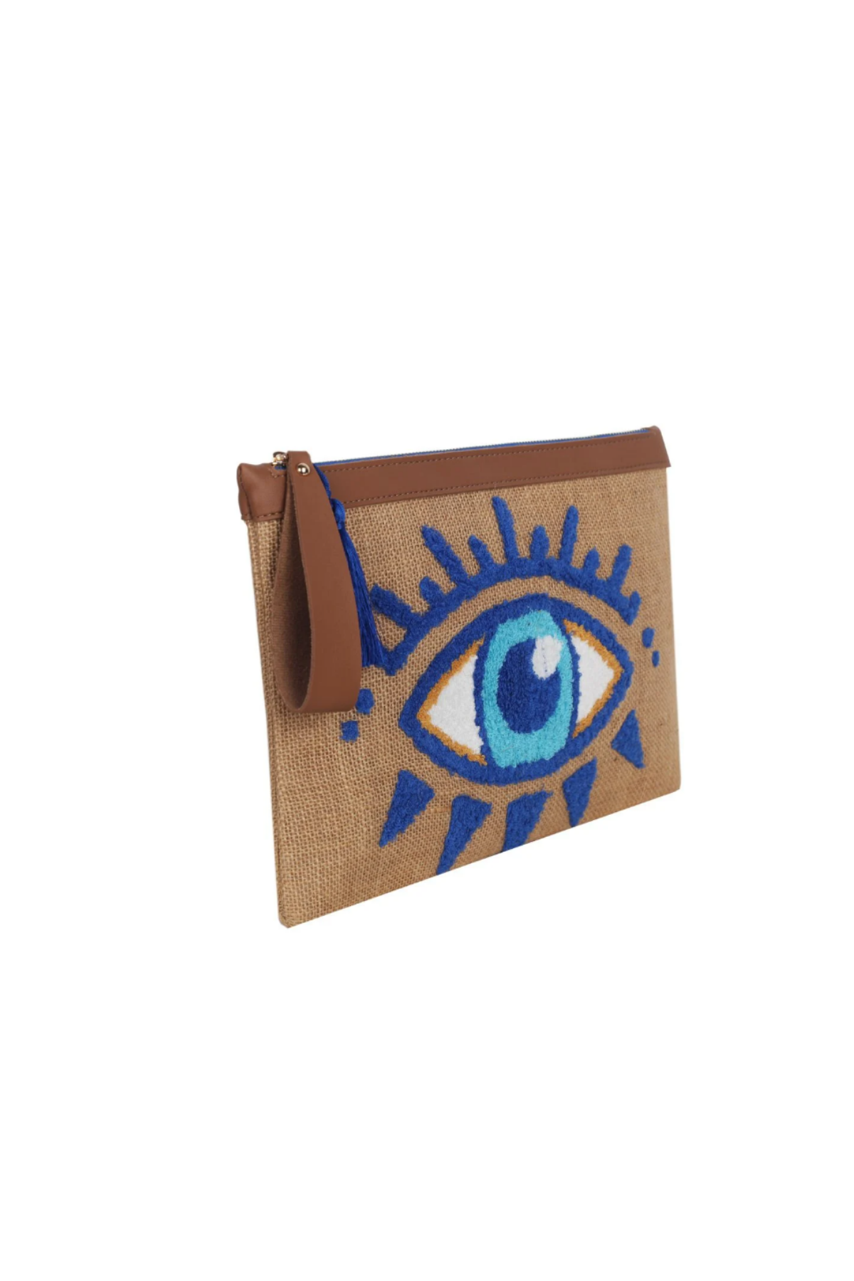 Eynaco Punch Evil Eye Blue Clutch Çanta - EYP005