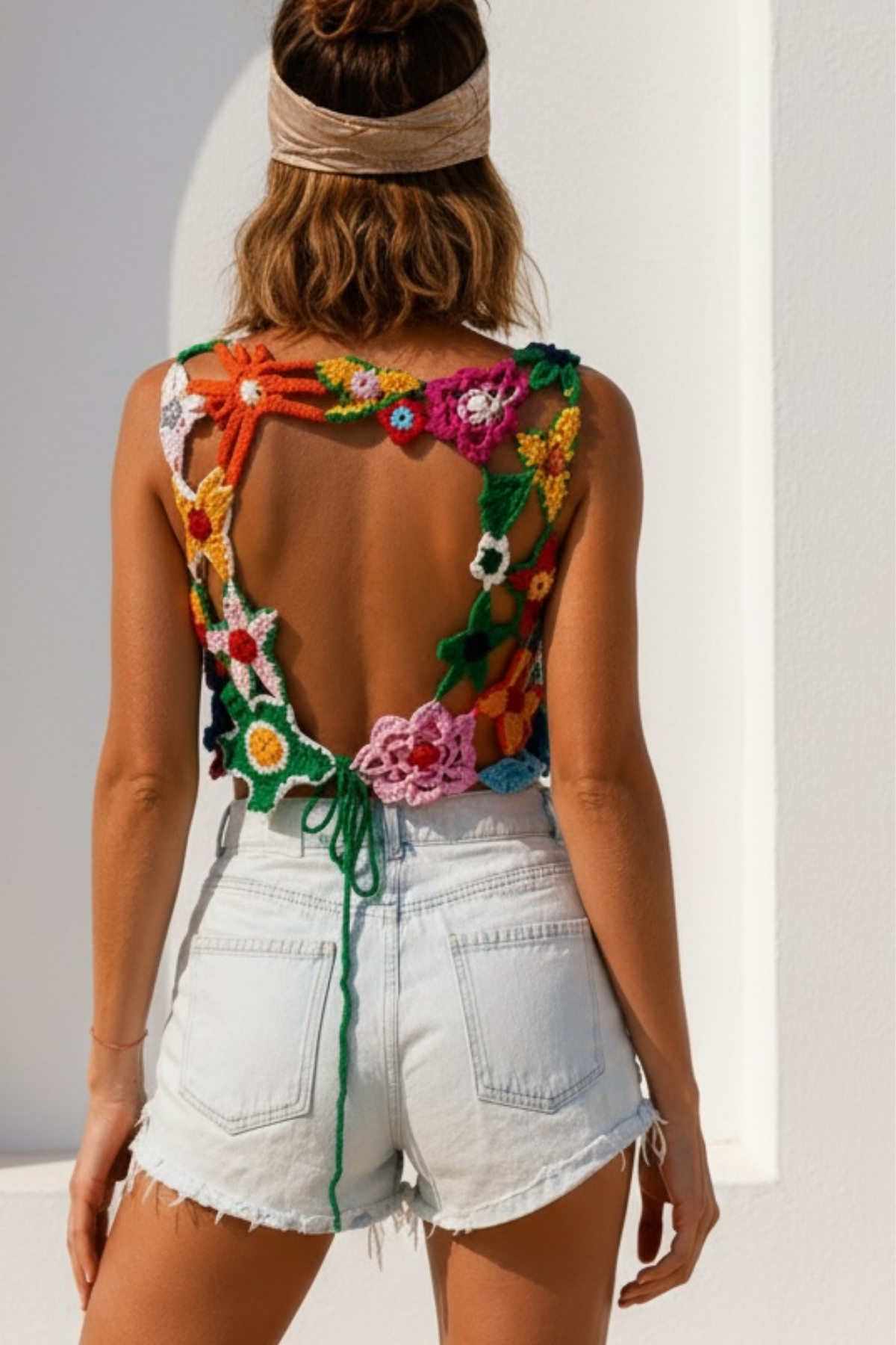 Garden Örgü  Crop Top LM26602
