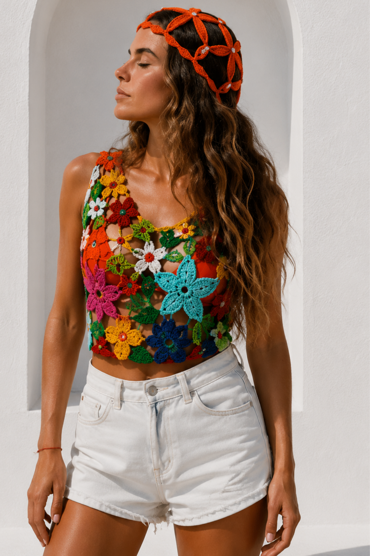Garden Örgü  Crop Top LM26602