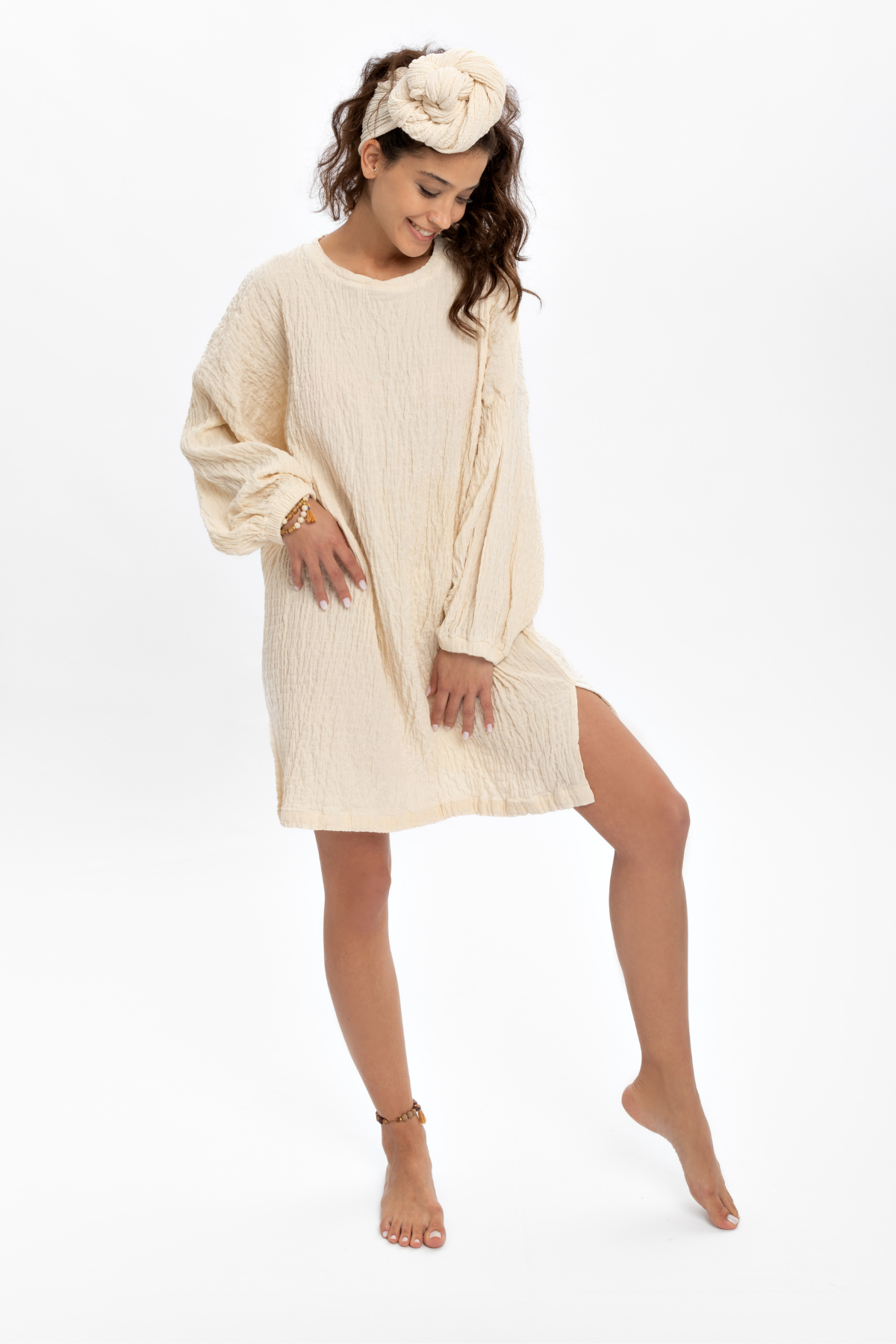 Husufi Blaze Bürümcüklü Elbise