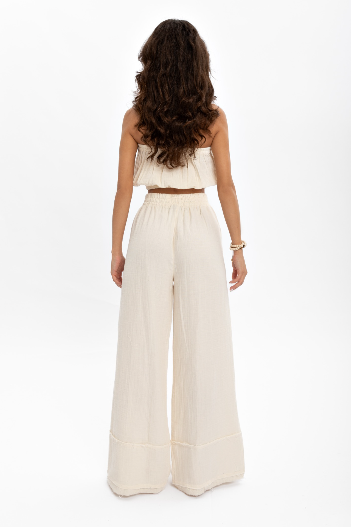 Husufi Holly Bol Paça Pantolon HSFHP01_Natural