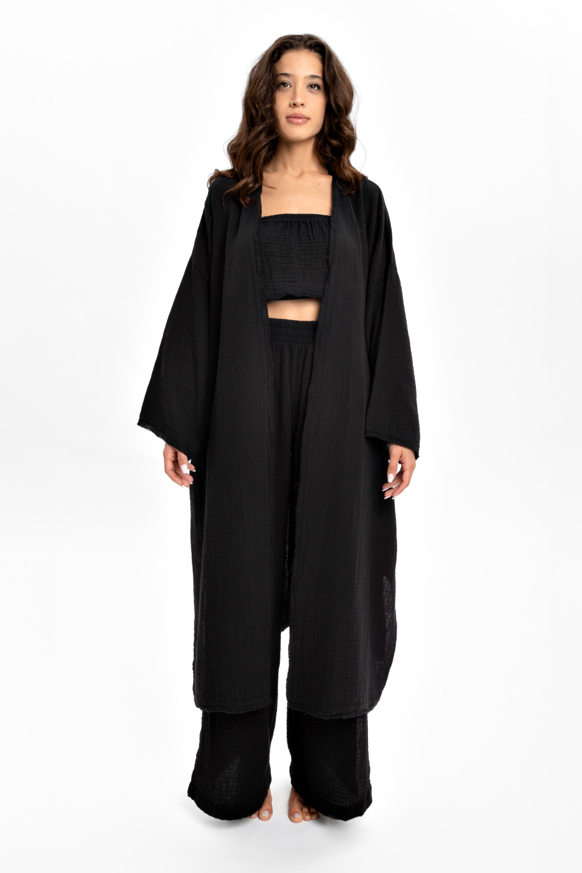 Husufi Holly Kimono HSFKMN01_Black