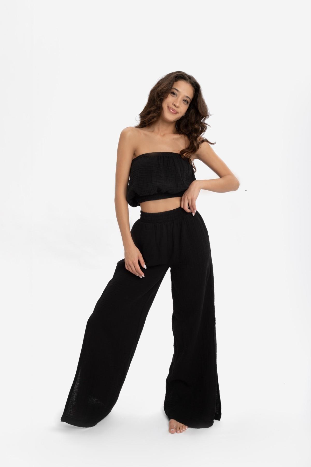 Husufi Slitside Pants HSFSS01_Black