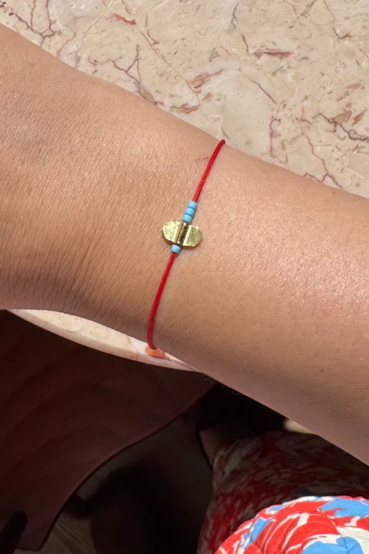 Kırmızı İp Gümüş Bileklik Kırmızı37