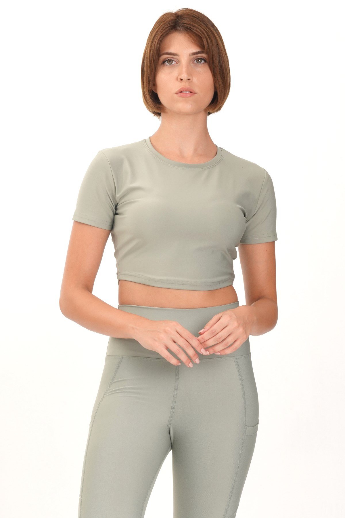 Kısa Kollu Spor T-shirt Yeşil