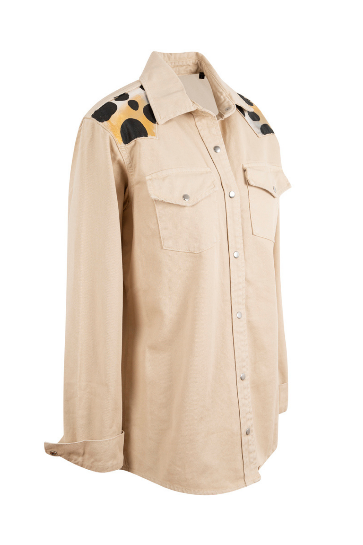 Look Project Galia The Giraffe Denim Ceket - Ekru