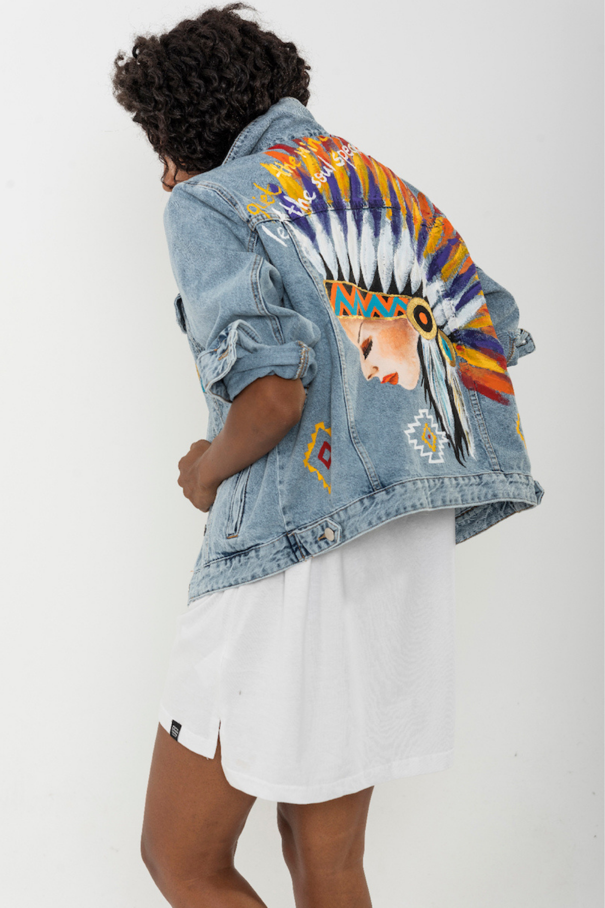 Look Project Indian Denim Ceket - Mavi