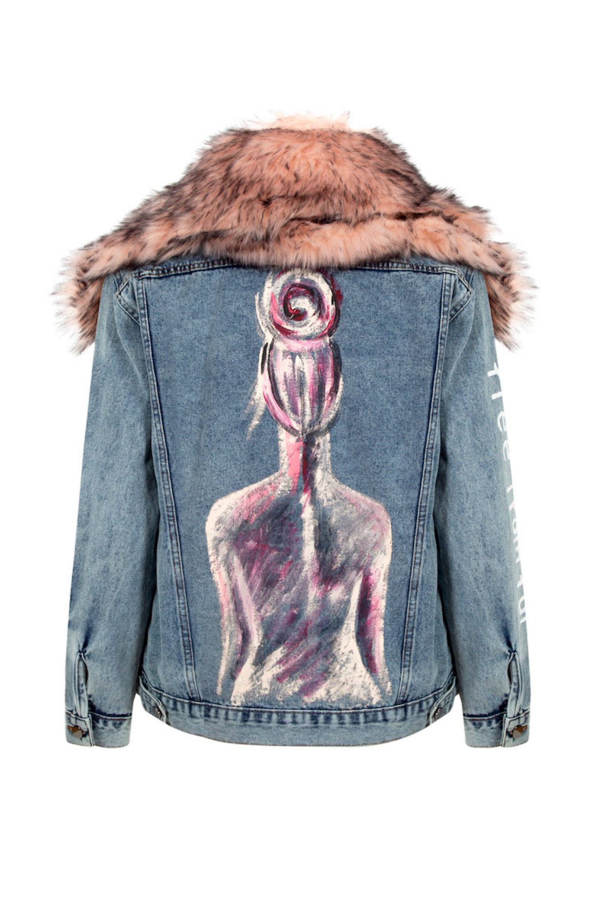 Look Project Kürklü Woman Denim Ceket