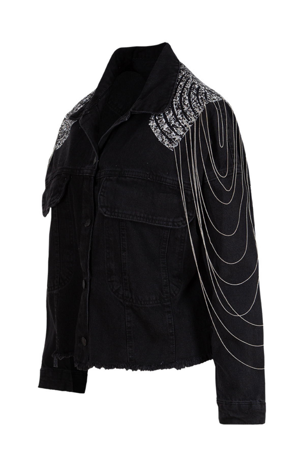 Look Project Zai Denim Ceket - Siyah