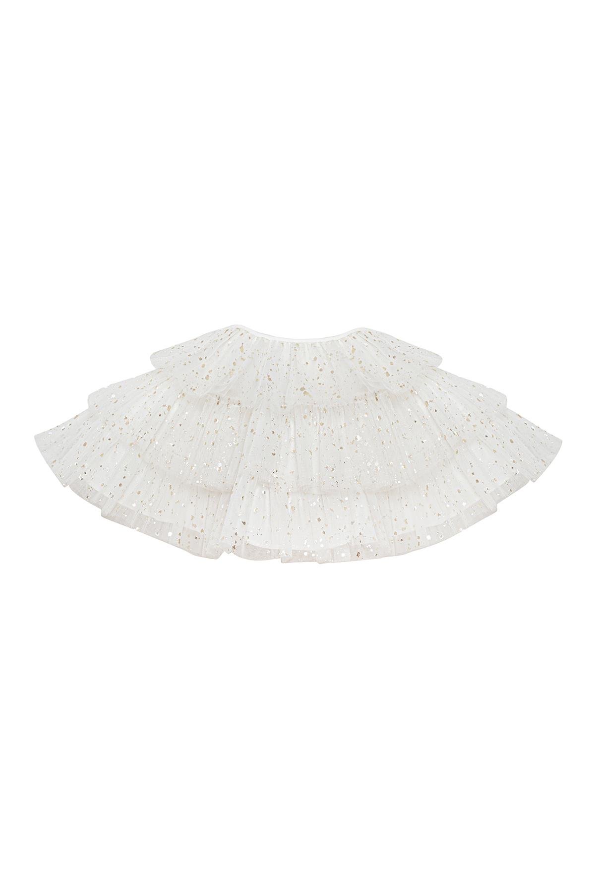 Mini Celebrities White Sparkle Cape