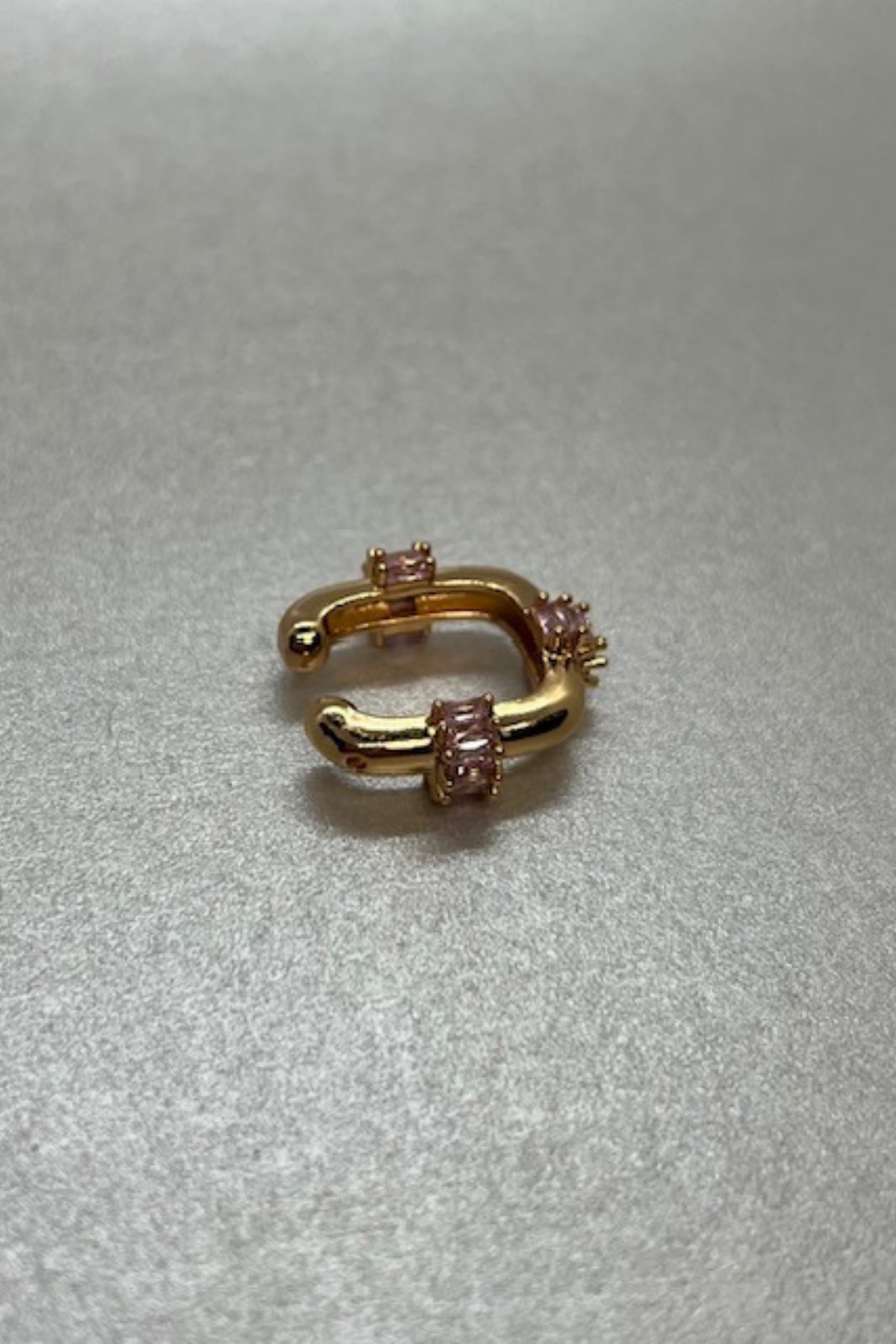 Mitico Jewellery Pembe Taşlı Küpe