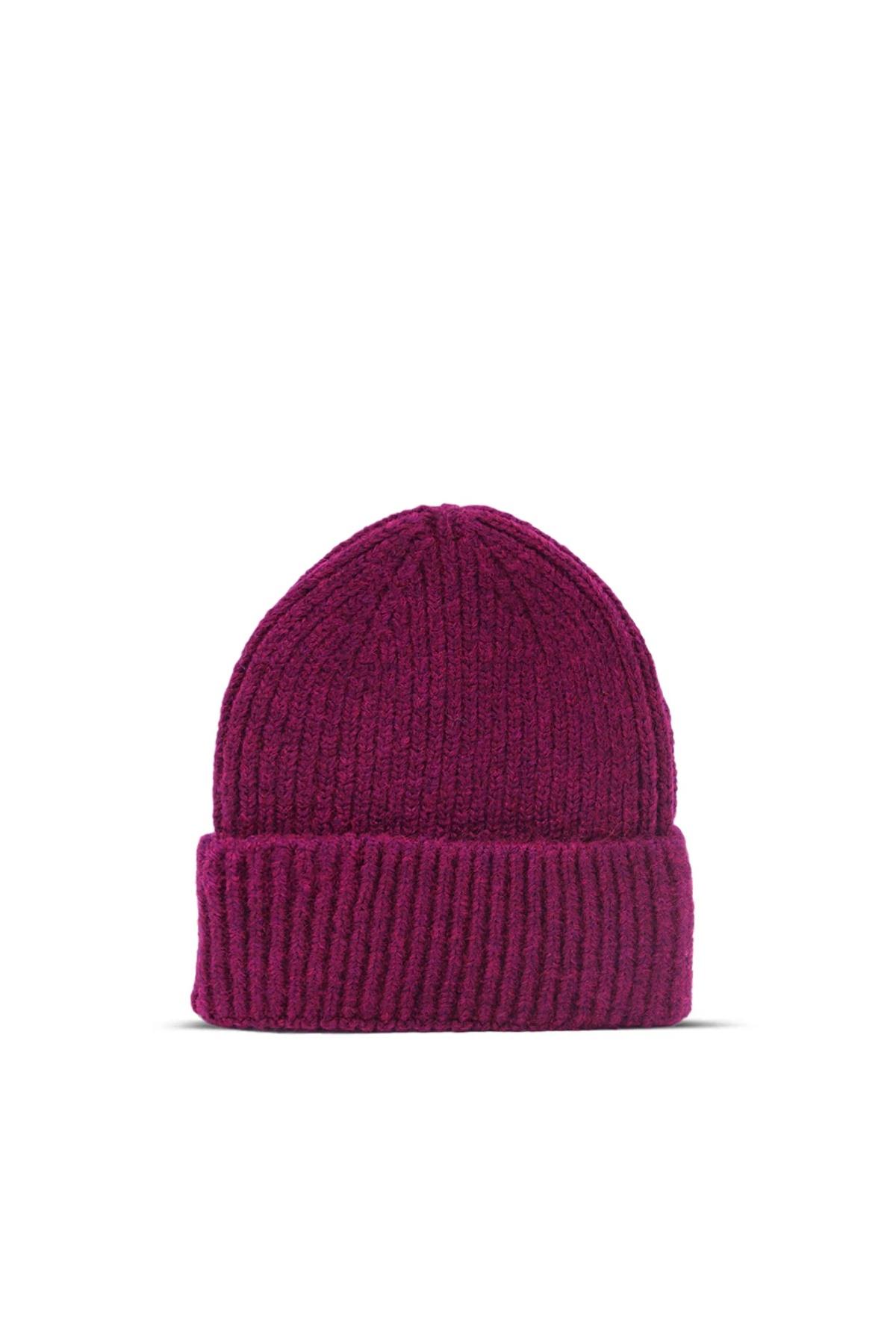 MS Burgundy Örgü Bere