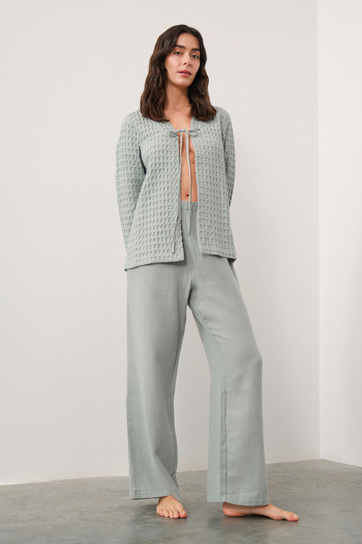 Night & Mild Lisa Mint Pijama Takımı