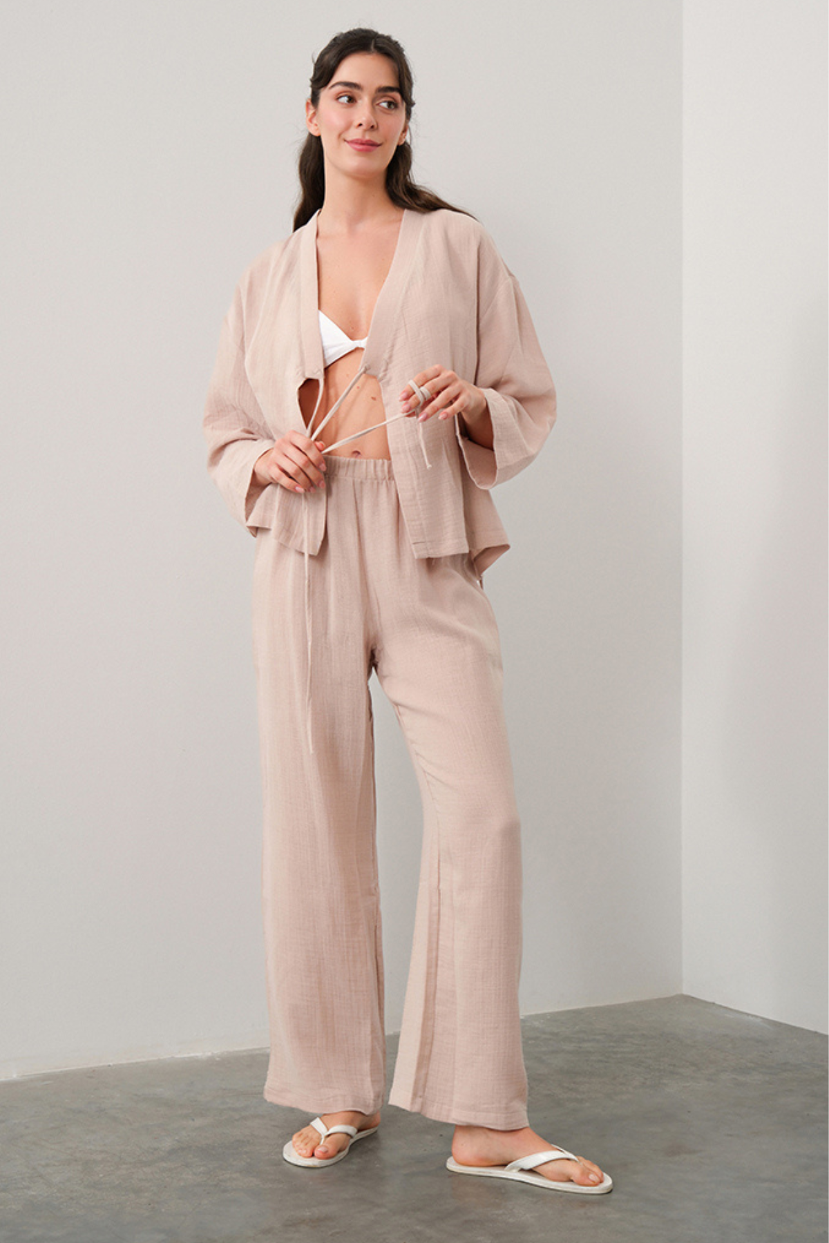 Night & Mild Ruth Kahve Pijama Takımı