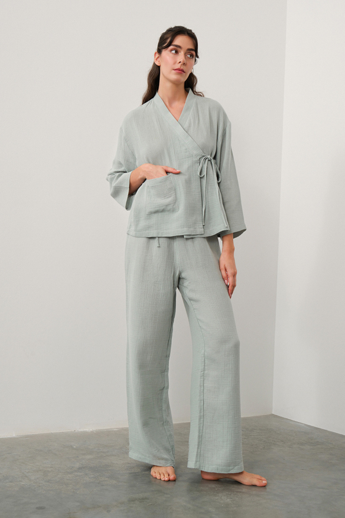 Night & Mild Ruth Mint Pijama Takımı