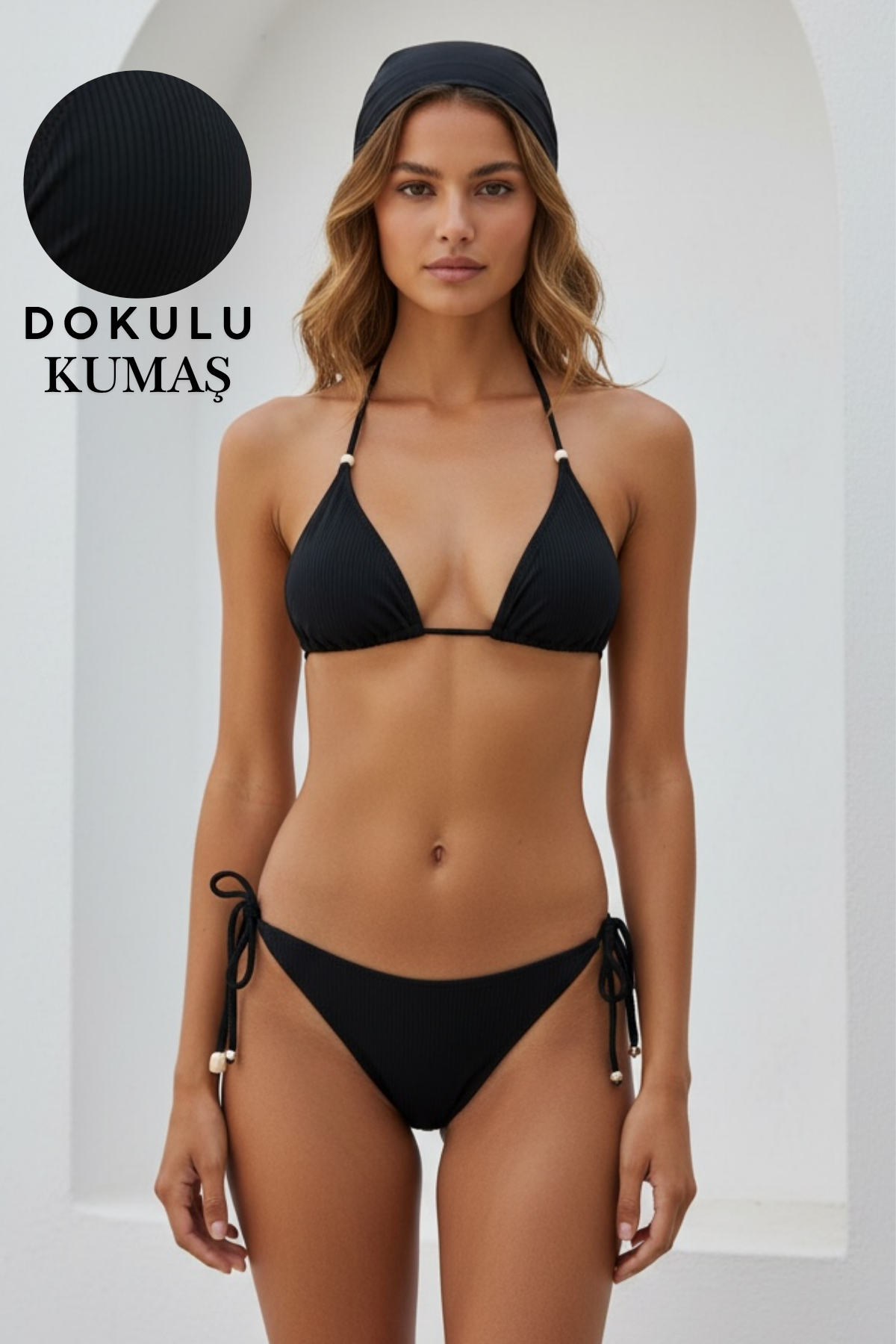 Night Üçgen Bikini Takımı LM26136_BLACK