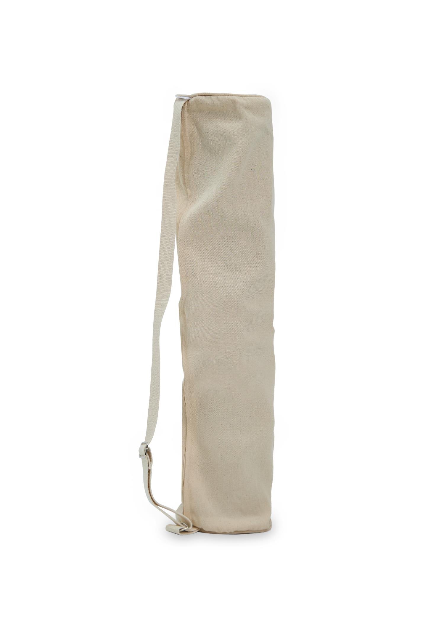 Nui Yoga Bej Doğal Pamuk Mat Taşıma Çantası MC1000-TPE