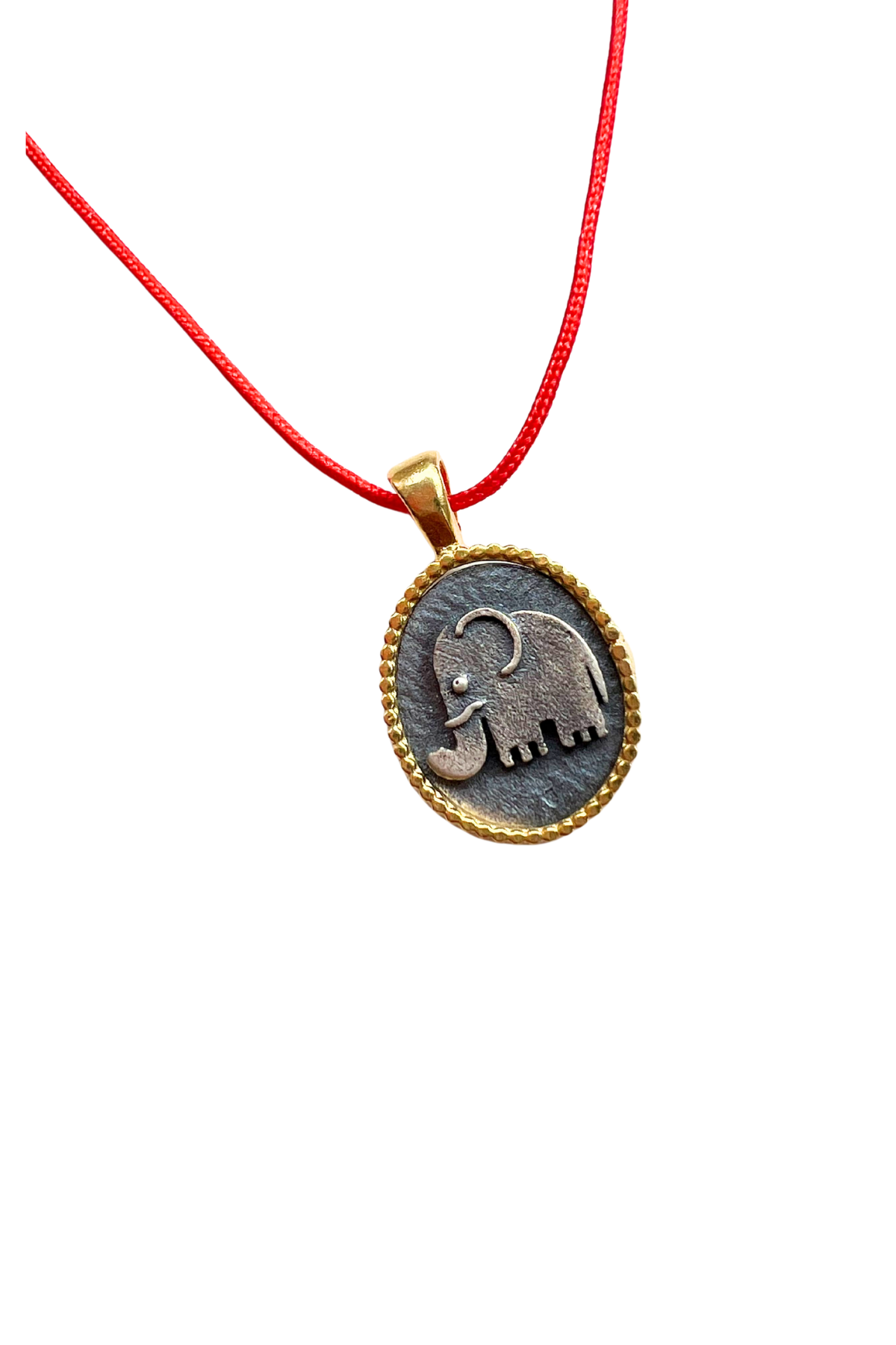 On2 Design Gümüş Kırmızı Kolye