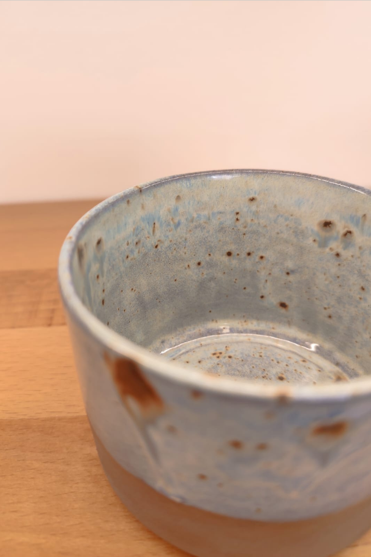 Orangery Objects Mavi Benekli Kısa Stoneware Kupa