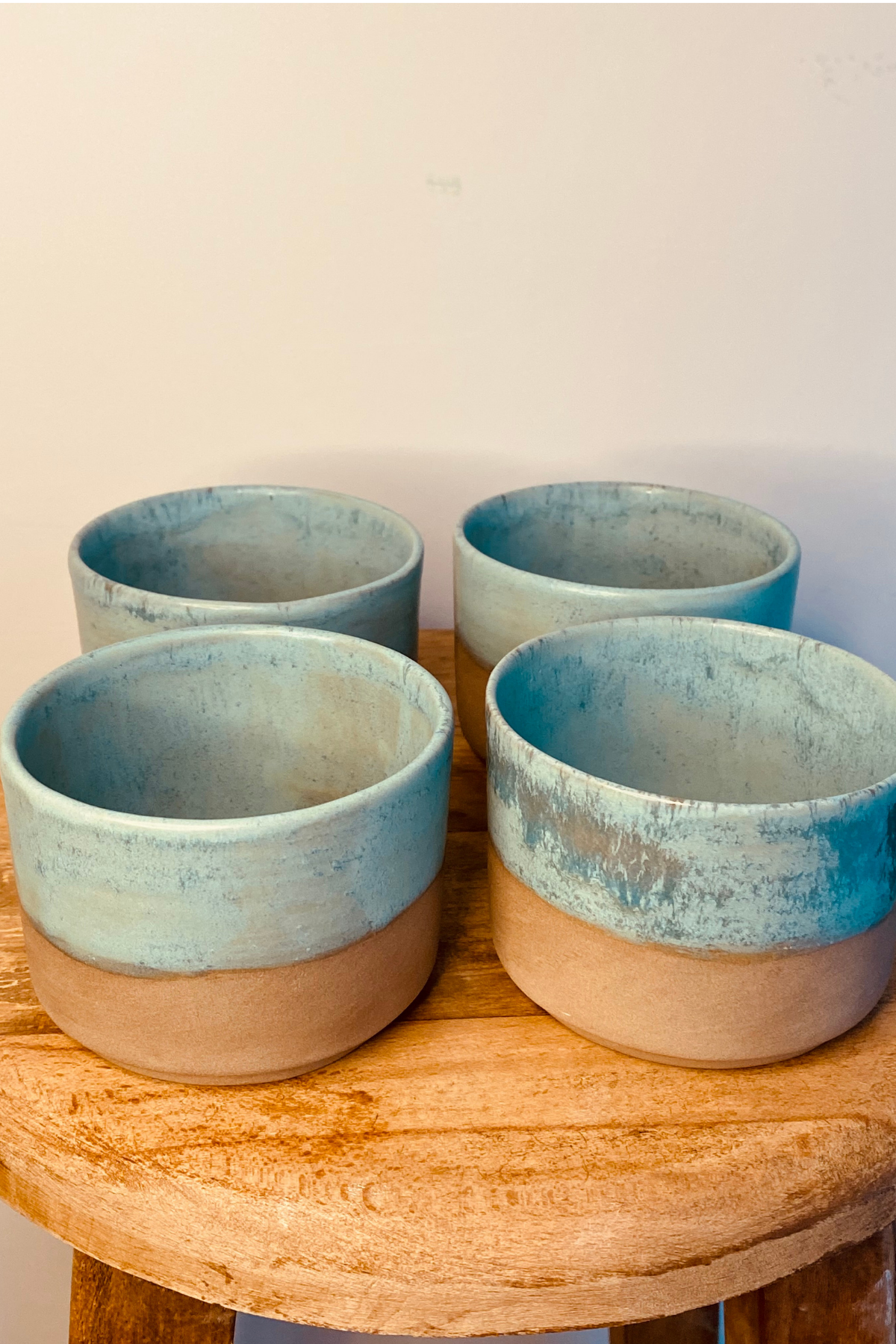 Orangery Objects Mavi Kısa Stoneware Kupa