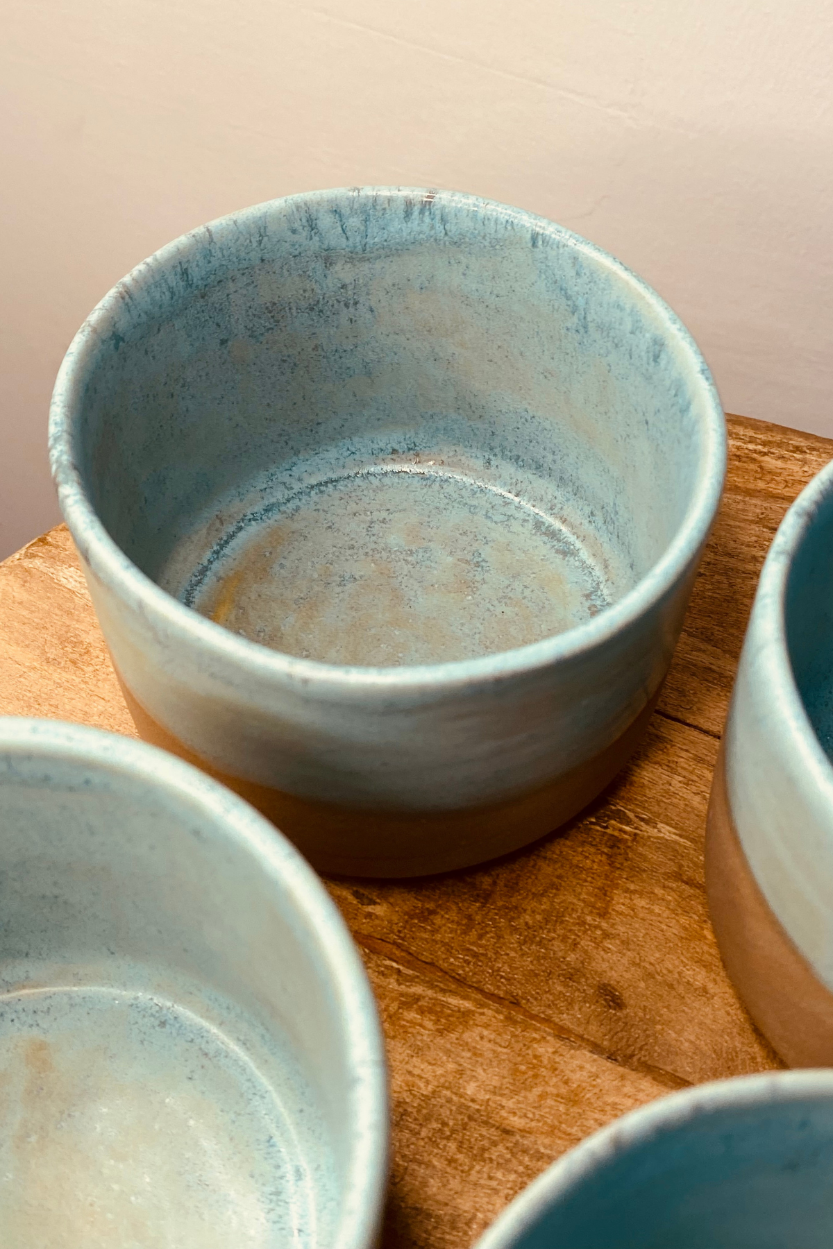Orangery Objects Mavi Kısa Stoneware Kupa