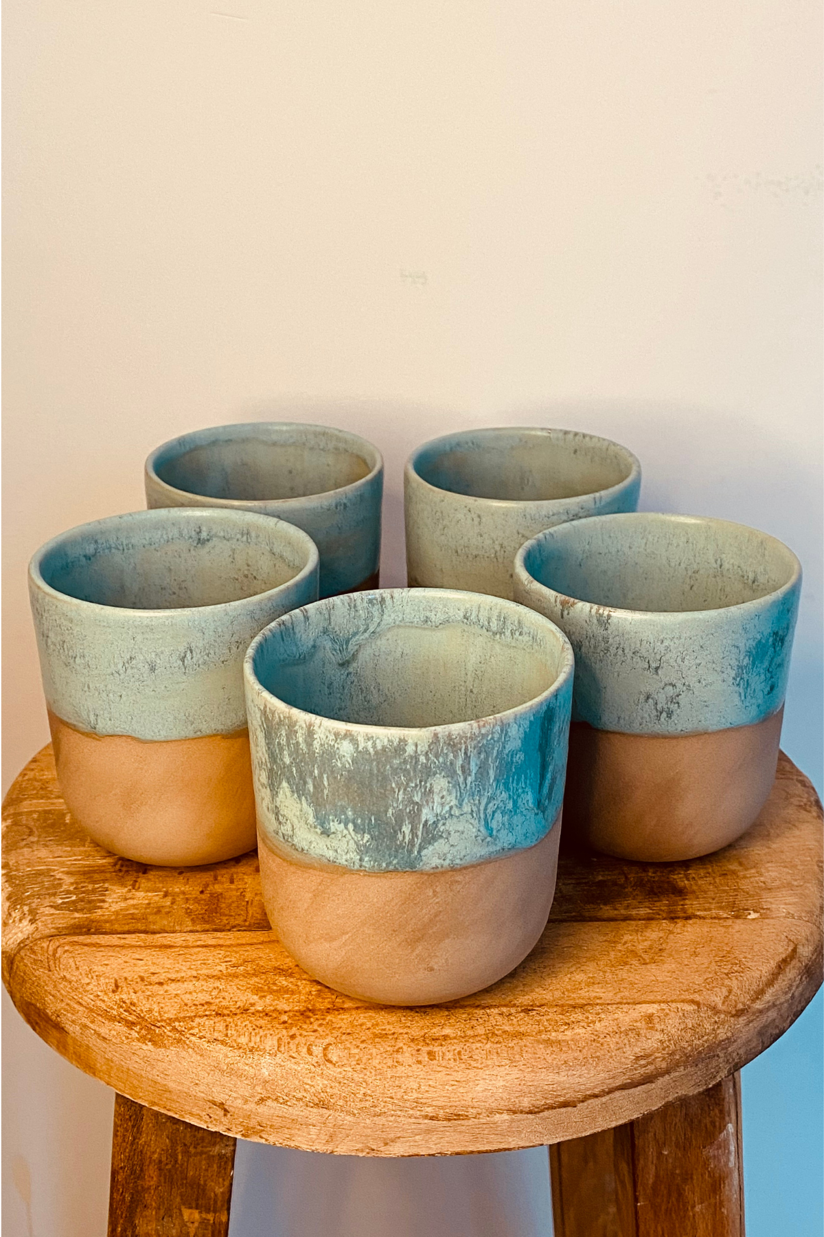 Orangery Objects Mavi Uzun Stoneware Kupa