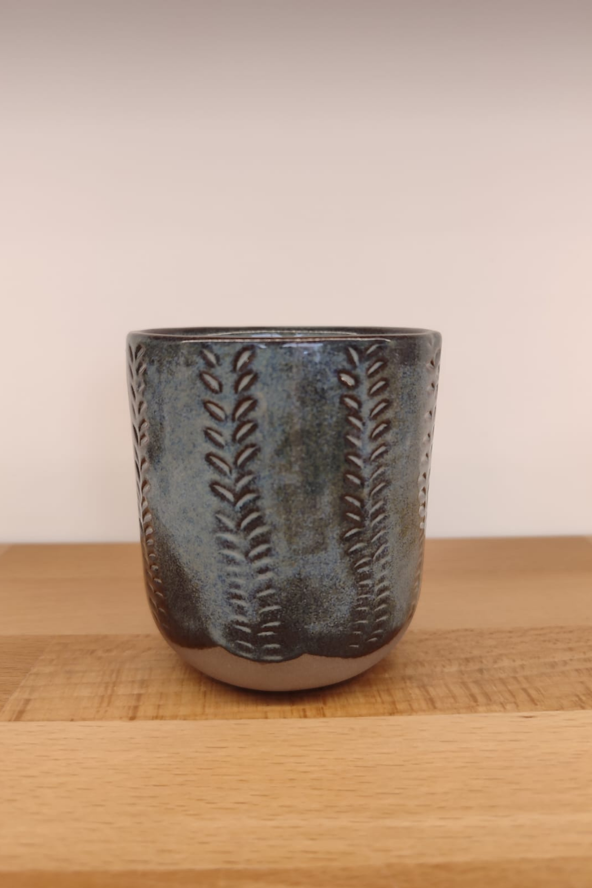 Orangery Objects Stoneware Seramik Desenli Lacivert Kupa