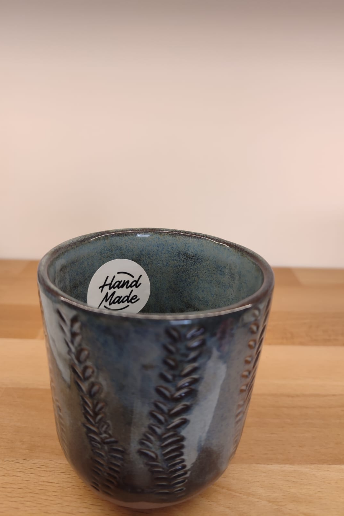 Orangery Objects Stoneware Seramik Desenli Lacivert Kupa