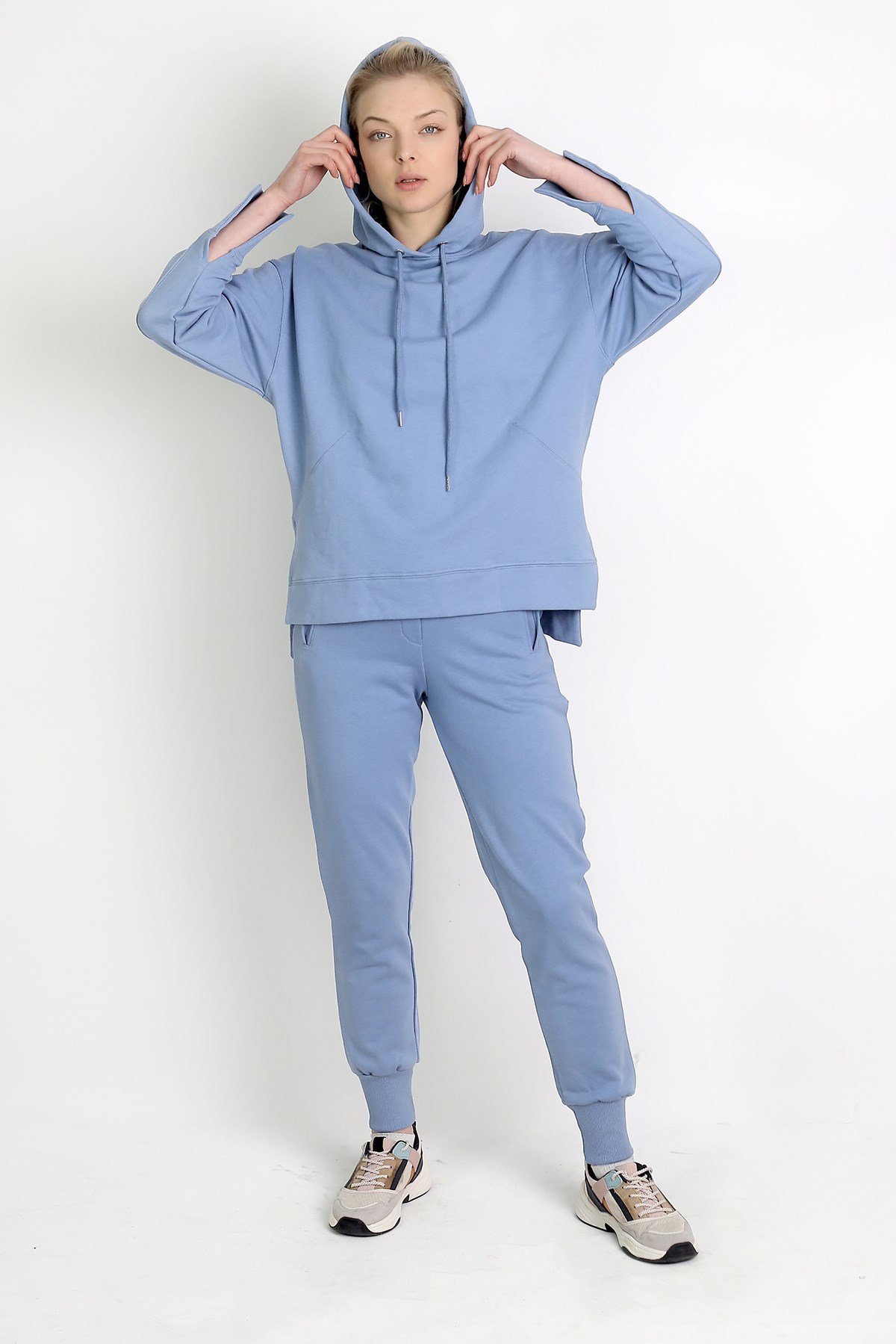 Oversize Sweatshirt Mavi