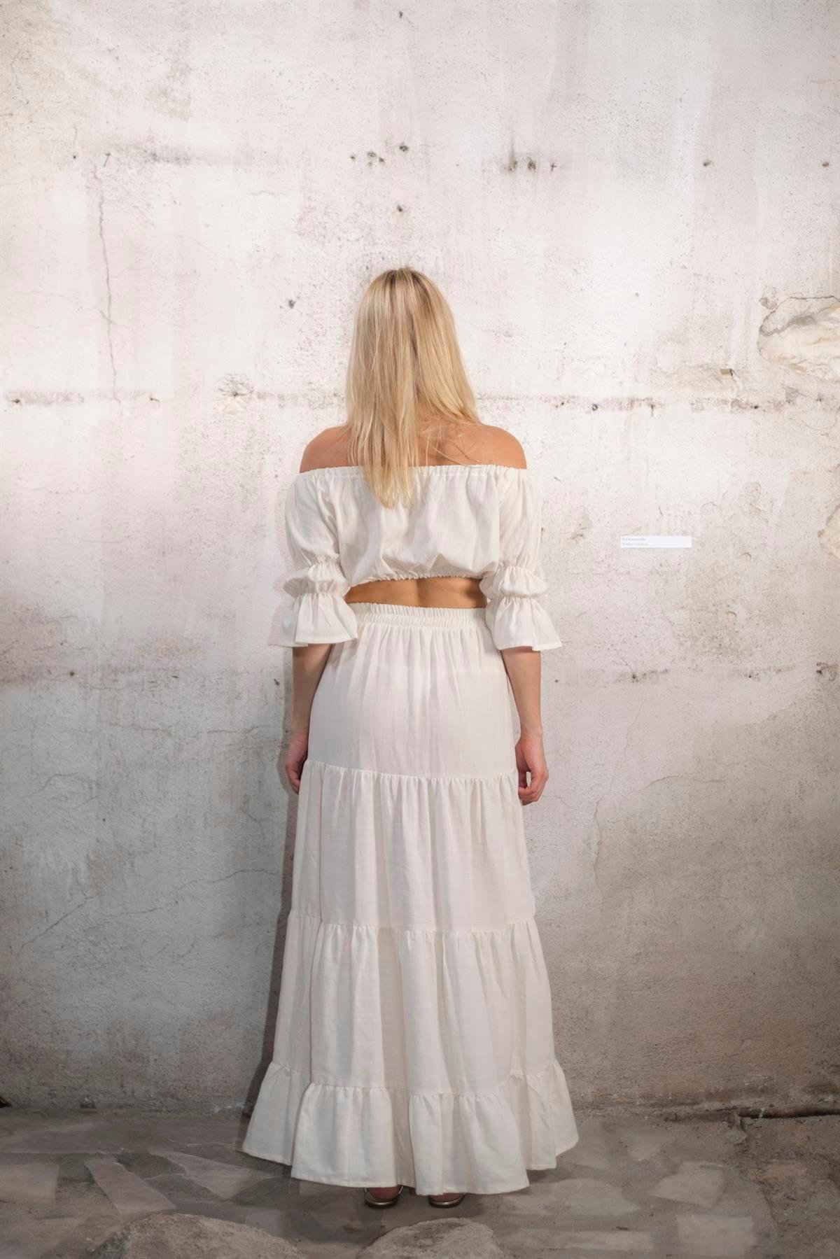 Pambuck Wave Crop Top Naturel