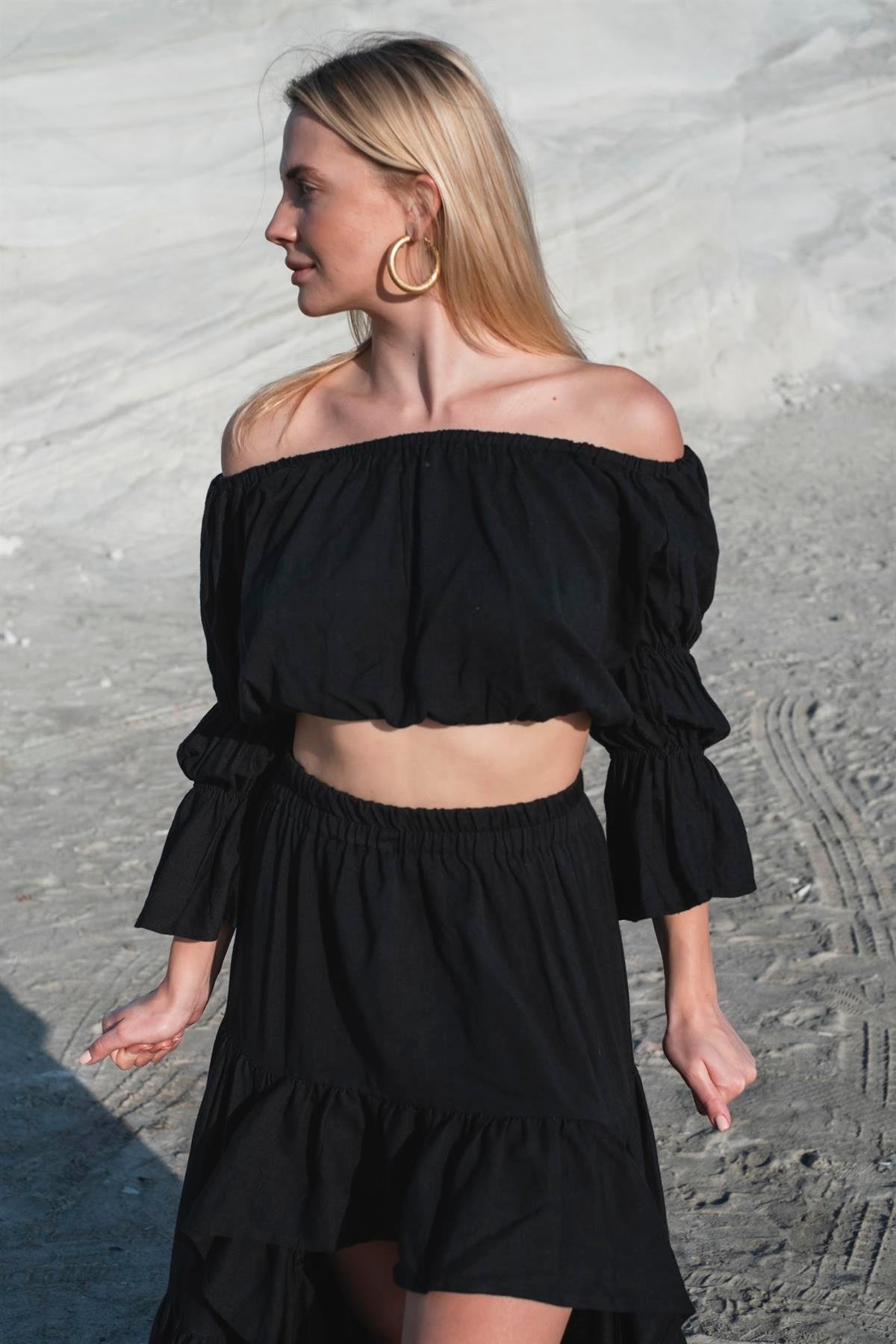 Pambuck Wave Top Siyah