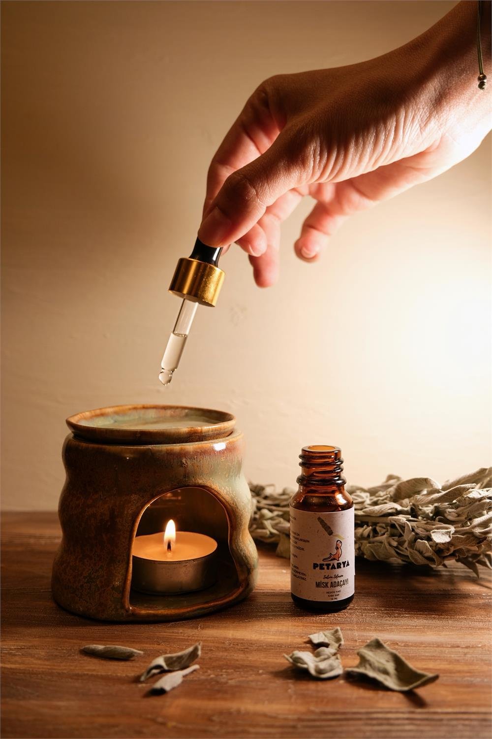 Petarya %100 Saf Uçucu Misk Adaçayı Yağ Salvia Sclarea  - 10ml