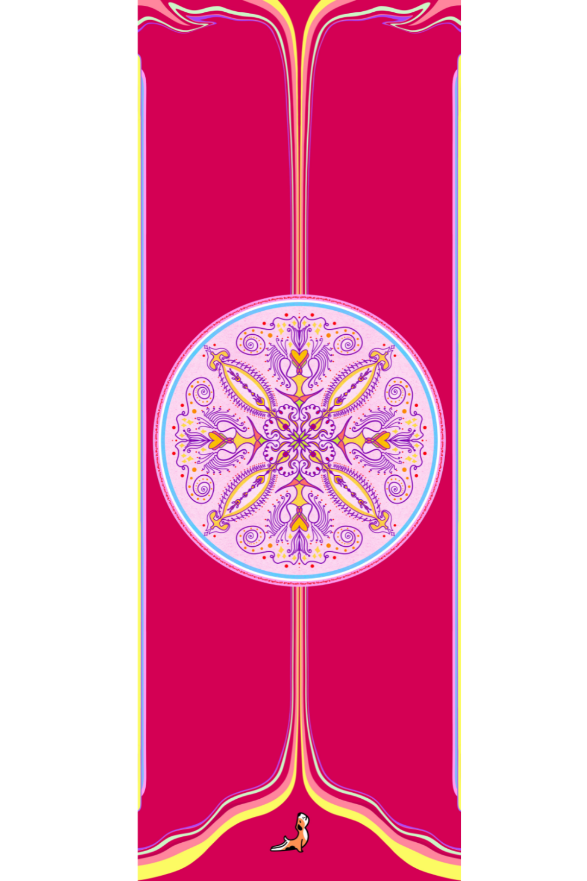 Petarya Mandala Series 4.1 mm Now-Here Doğal Kauçuk Kaydırmaz Yoga Matı
