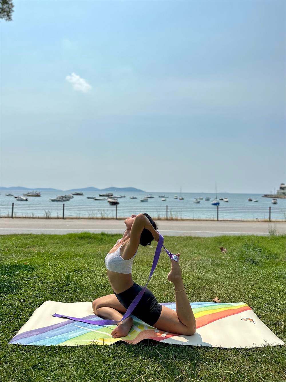 Petarya Reflect Series 4.1 mm İkincil Gökkuşağı Doğal Kauçuk Kaydırmaz Yoga Matı