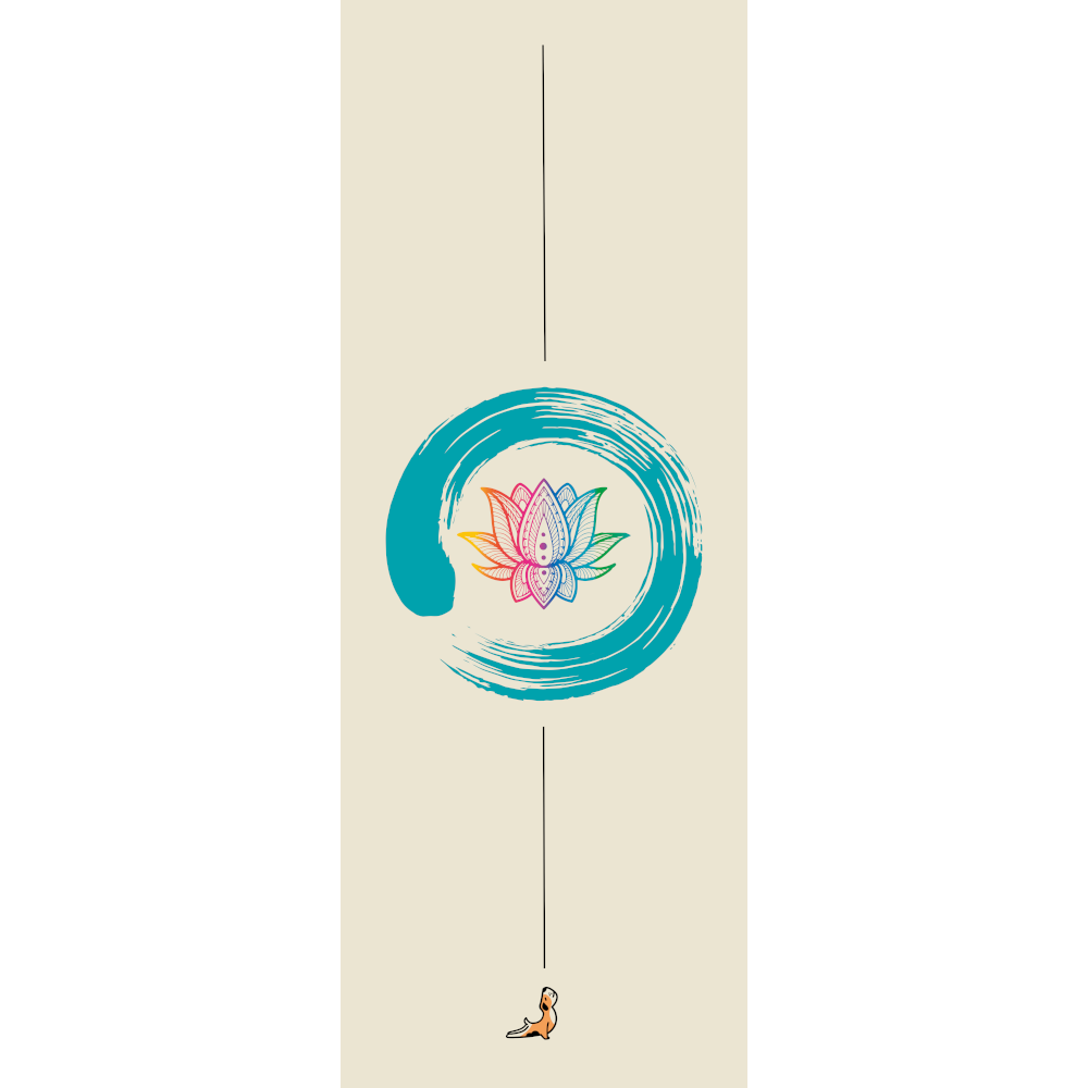 Petarya Reflect Series 4.1 mm Enso Lotus Doğal Kauçuk Kaydırmaz Yoga Matı