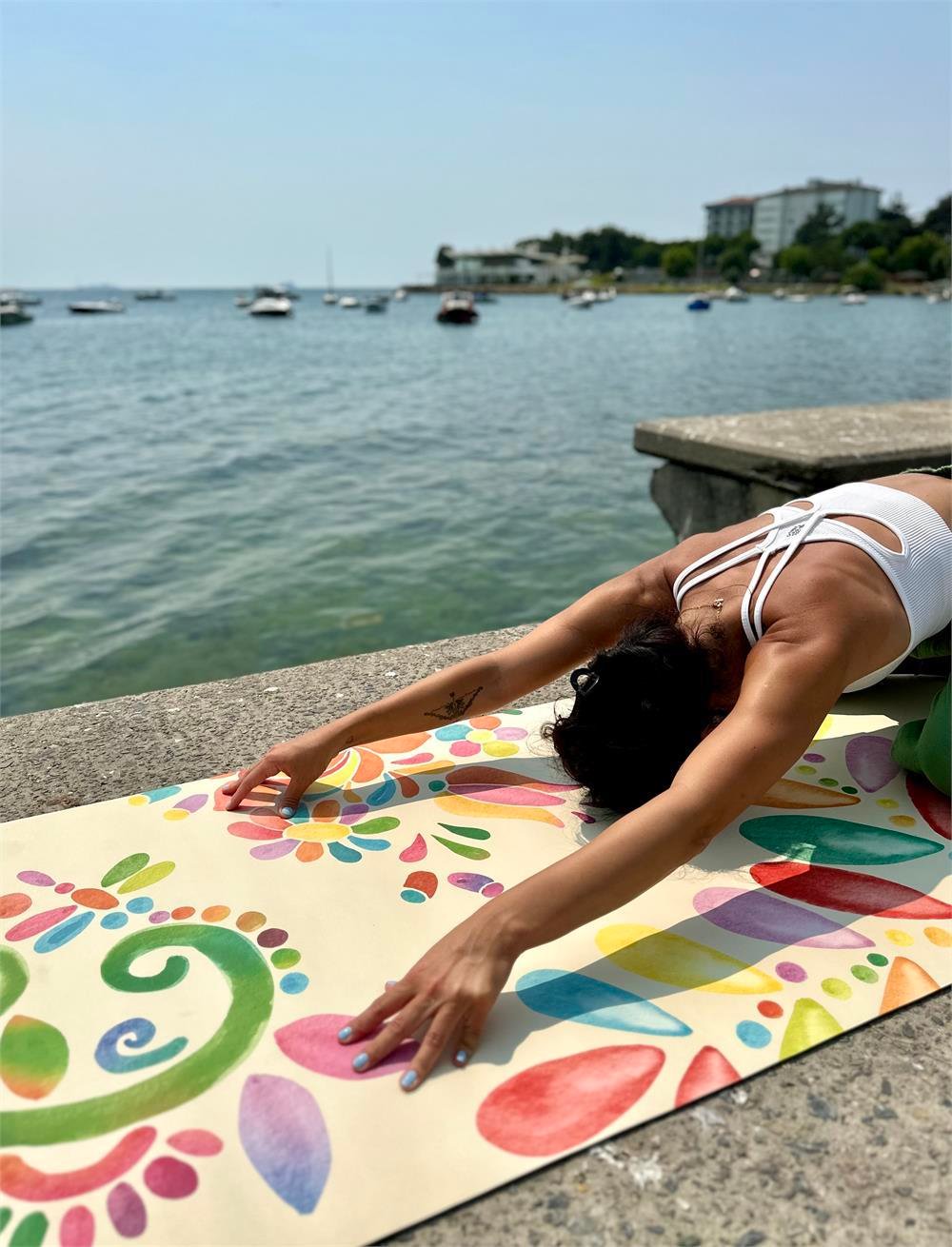 Petarya Reflect Series 4.1 mm Suluboya Doğal Kauçuk Kaydırmaz Yoga Matı