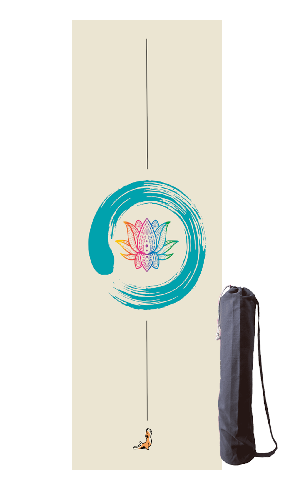 Petarya Reflect Series 4.1 mm Enso Lotus Doğal Kauçuk Kaydırmaz Yoga Matı
