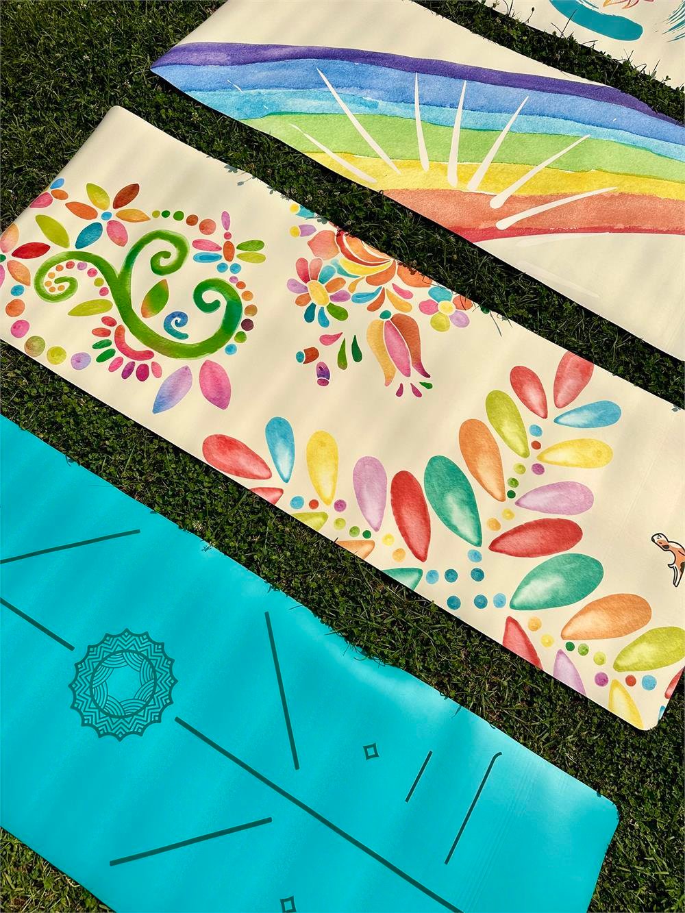 Petarya Reflect Series 4.1 mm Suluboya Doğal Kauçuk Kaydırmaz Yoga Matı