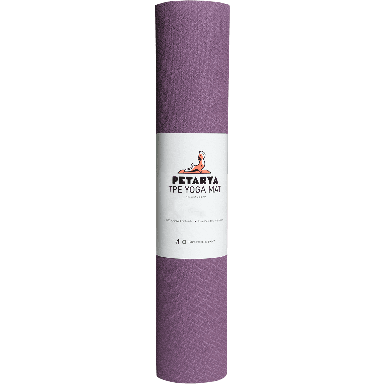 Petarya Refresh Series 6 mm Mor TPE Kaydırmaz Yoga Matı