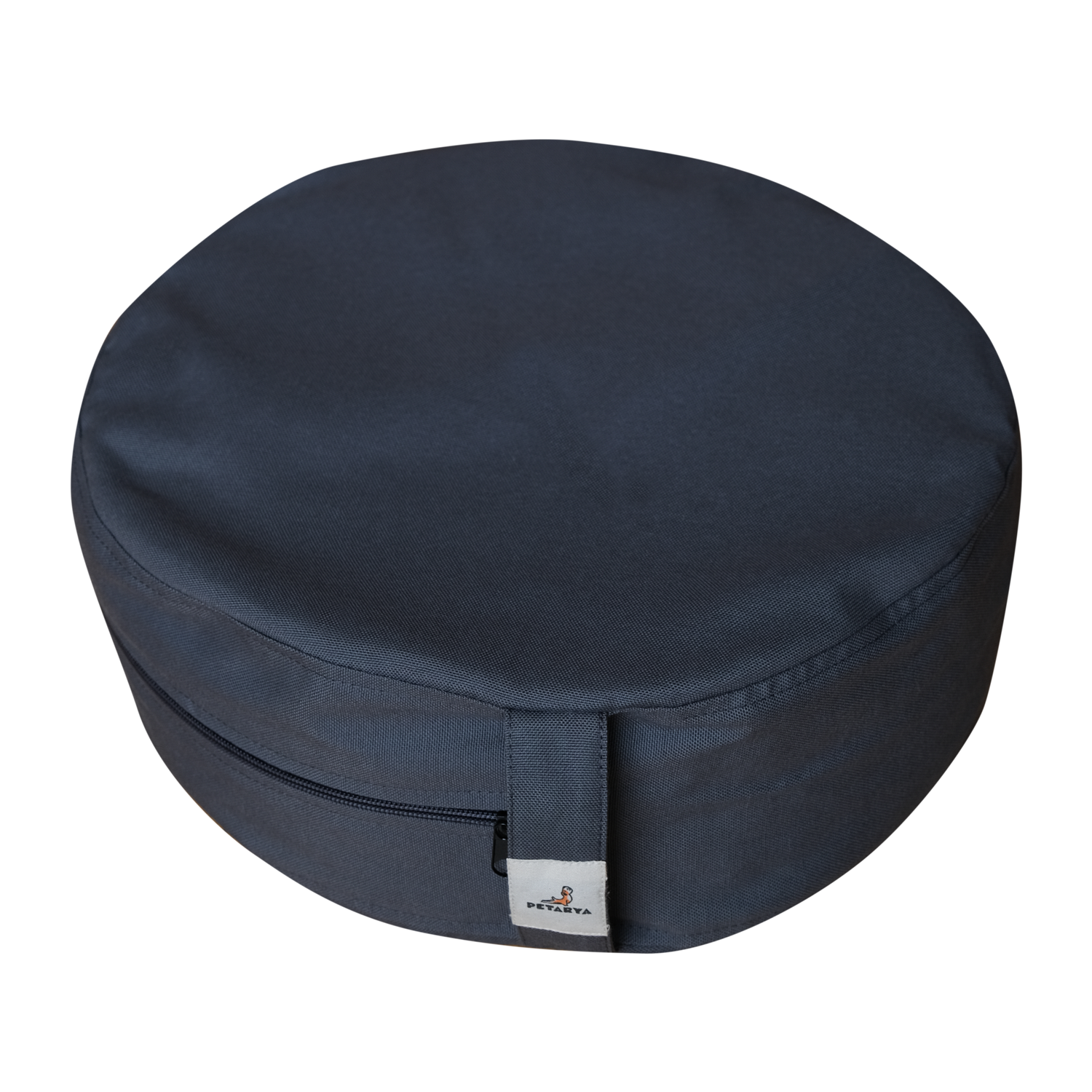 Petarya Zafu Gri Karabuğday Kabuğu Dolgulu Meditasyon Minderi